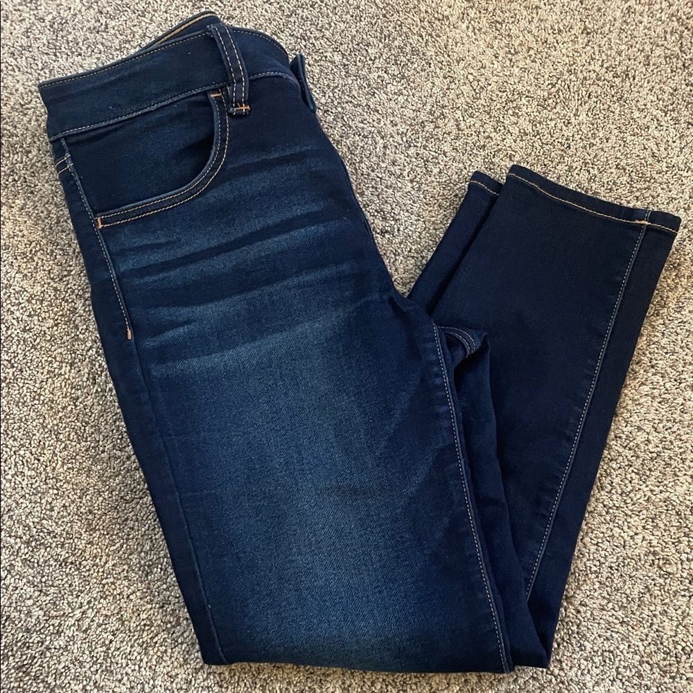 American eagle jegging crop dark wash jegging 8